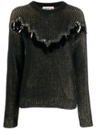 Aniye By Embellished Knit Sweater - Black
