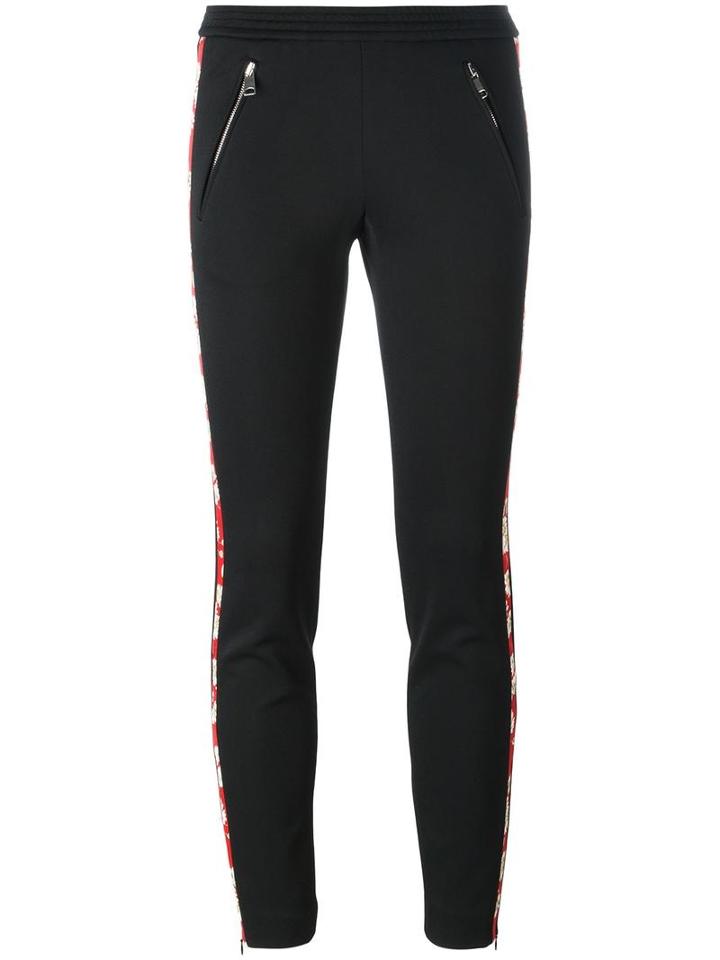 Alexander Mcqueen Tailored Track Pants, Women's, Size: 42, Black, Cupro/viscose/polyamide/silk