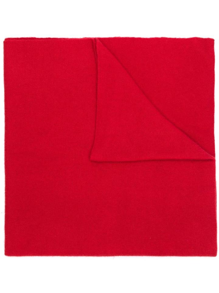 Holland & Holland Long Cashmere Scarf - Red