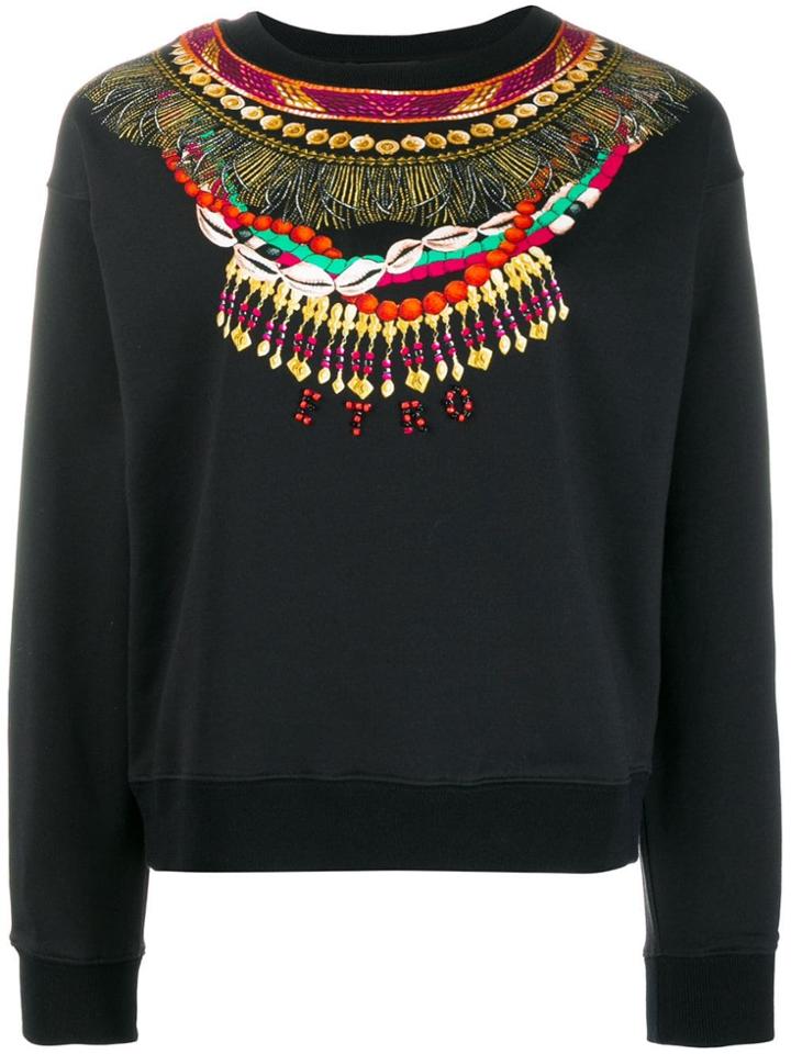 Etro Necklace Print Sweatshirt - Black