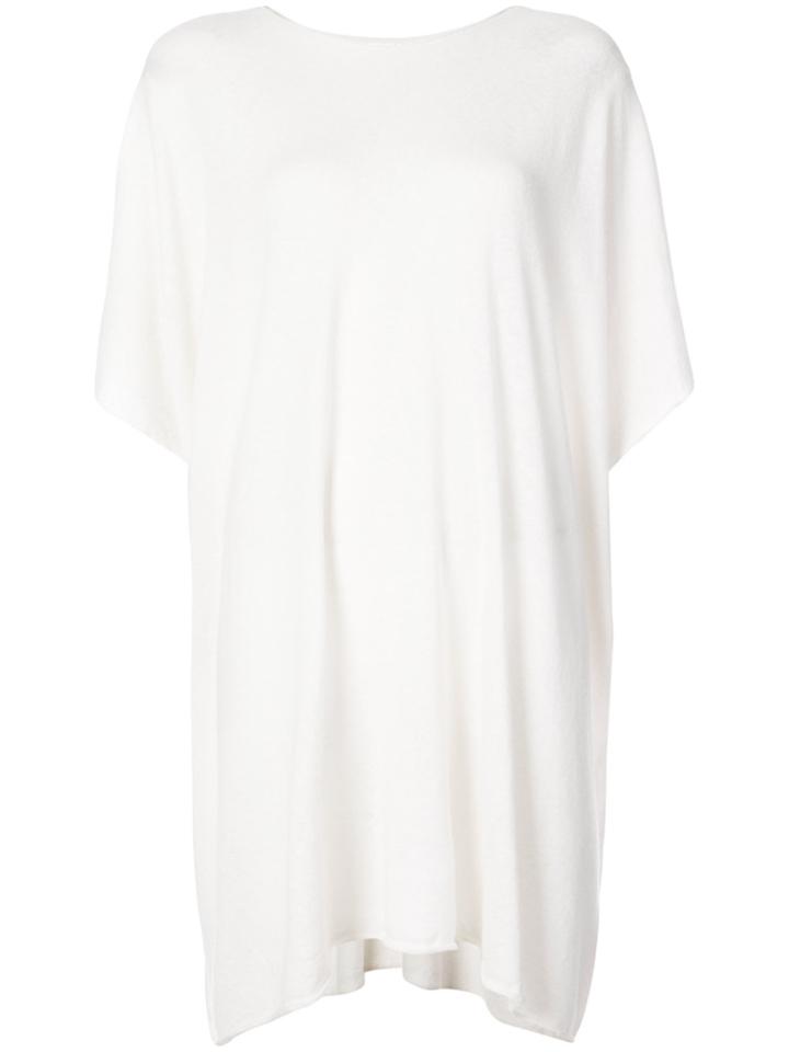 The Row Cafty Poncho Knit Top - Nude & Neutrals