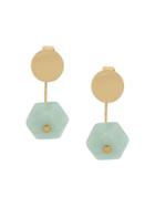 Isabel Marant Blue Stone Earrings - Gold