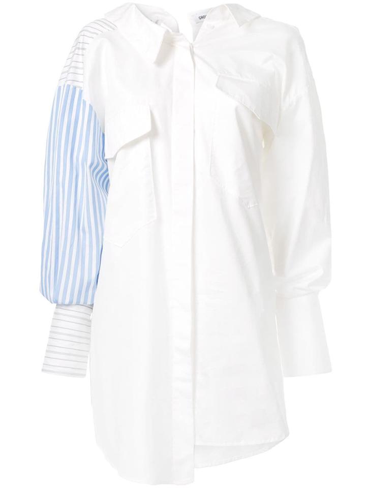 Ground Zero Asymmetric Shirt - White