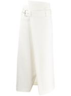 3.1 Phillip Lim Side Wrap Midi Skirt - White
