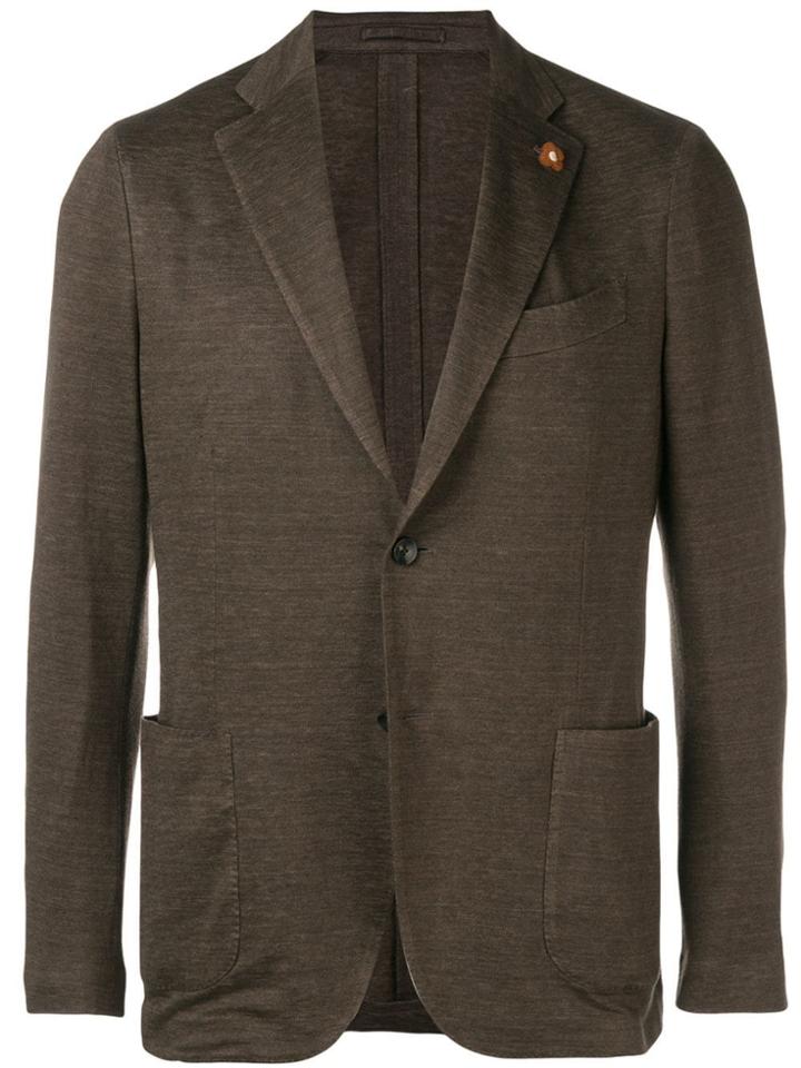 Lardini Single-breasted Blazer - Brown