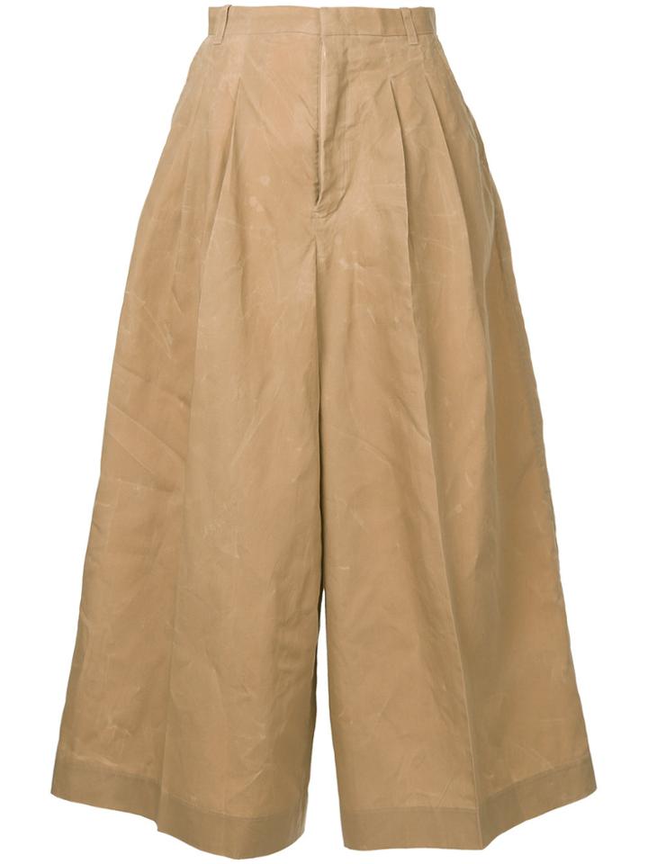 Facetasm Wide-leg Trousers - Brown