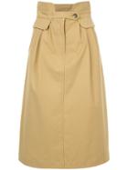 Sea High Waist Skirt - Brown