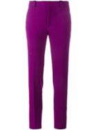 Roland Mouret Straight Leg Trousers, Women's, Size: 6, Pink/purple, Polyester/viscose/spandex/elastane/silk