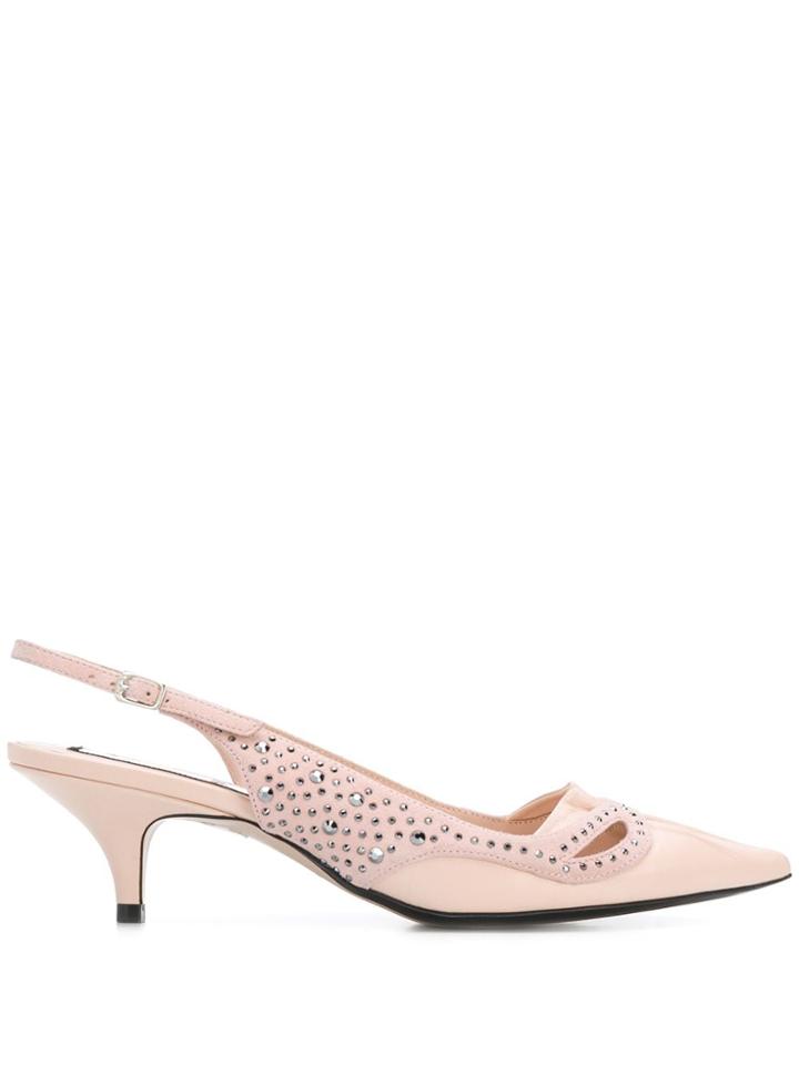 Nº21 Stud-embellished Pumps - Pink