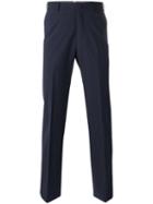Ermenegildo Zegna Tailored Trousers, Men's, Size: 48, Blue, Cotton/wool/viscose
