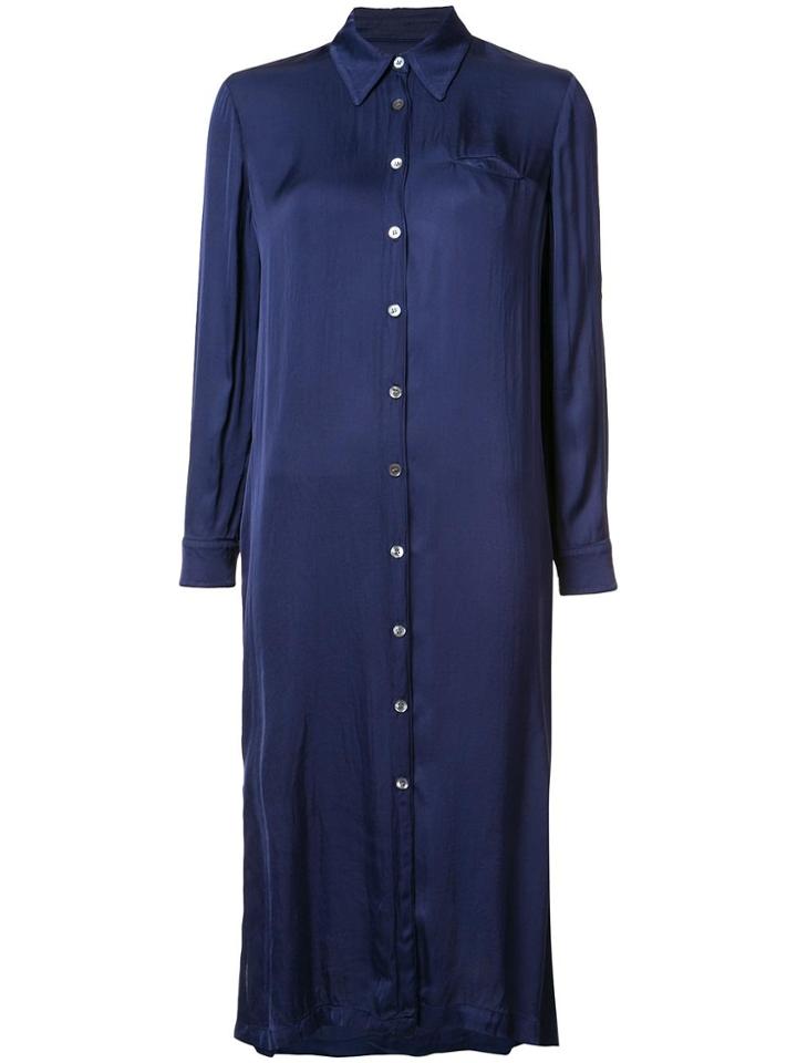 Raquel Allegra Midi Shirt Dress - Blue