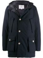 Woolrich Zip-up Parka Coat - Blue