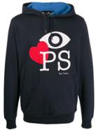 Ps Paul Smith Relaxed-fit Logo Hodie - Blue