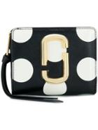 Marc Jacobs Polka Dot Mini Compact Wallet - Black