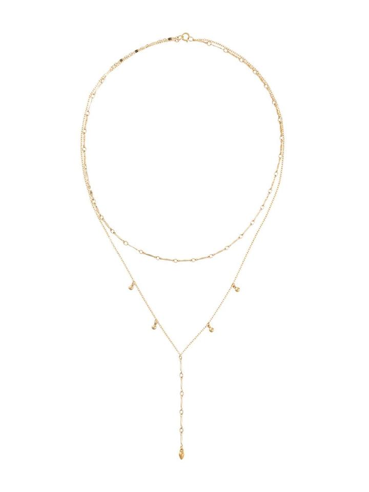 Petite Grand Curtain Necklace - Gold
