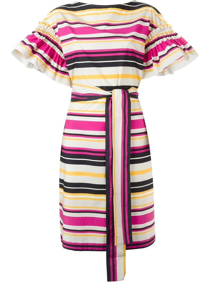 Salvatore Ferragamo Ruffle Sleeve Dress