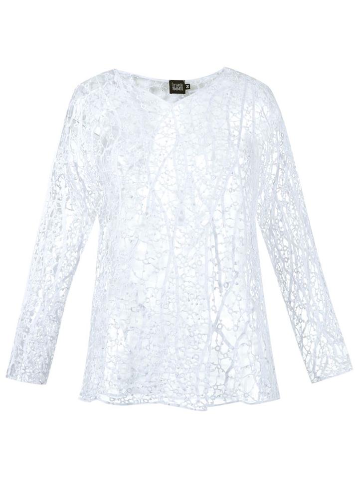 Fernanda Yamamoto Panelled Lace Blouse