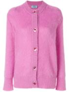 Prada Oversized Fluffy Cardigan - Pink & Purple