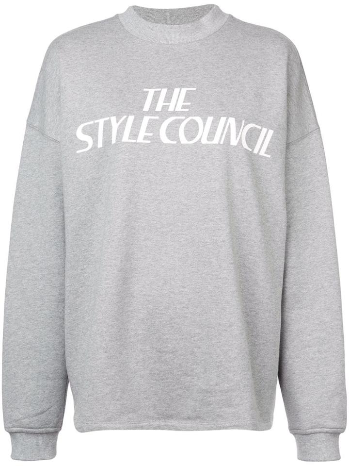 Opening Ceremony Style Council Sweater - Grey