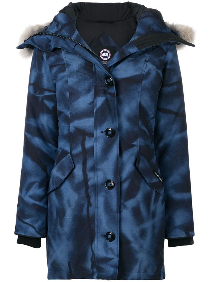 Canada Goose Fur Trimmed Hood Parka - Blue