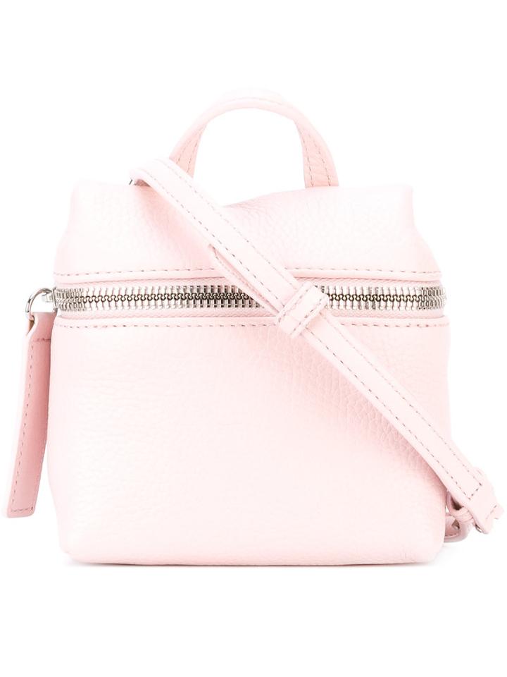 Kara - Zipped Satchel - Women - Leather - One Size, Pink/purple, Leather