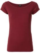 Aspesi Boat-neck T-shirt - Red