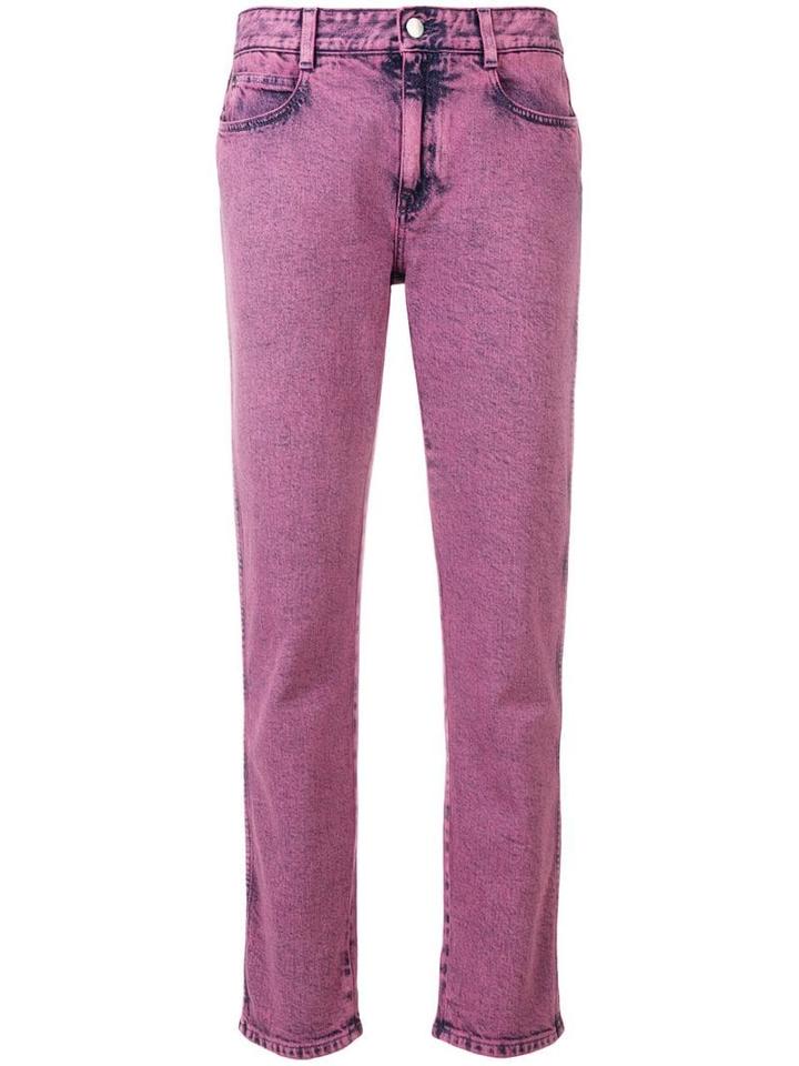 Stella Mccartney Cropped Denim Jeans - Pink