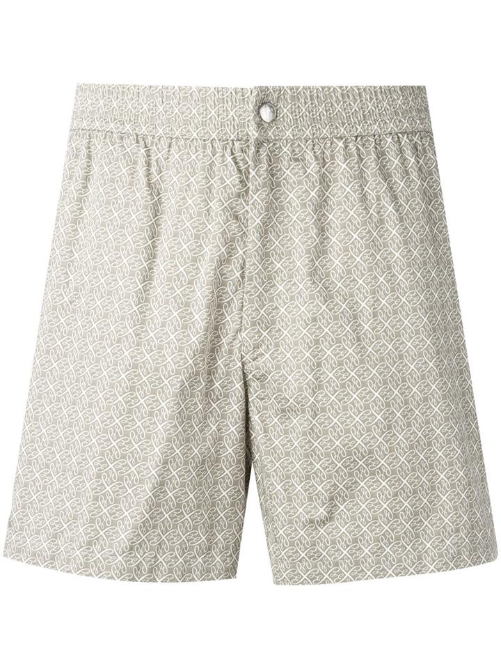 Brioni Swimming Shorts, Men's, Size: Small, Nude/neutrals, Cotton/polyamide