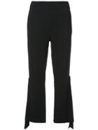 Cushnie Et Ochs Asymmetric Flared Trousers - Black