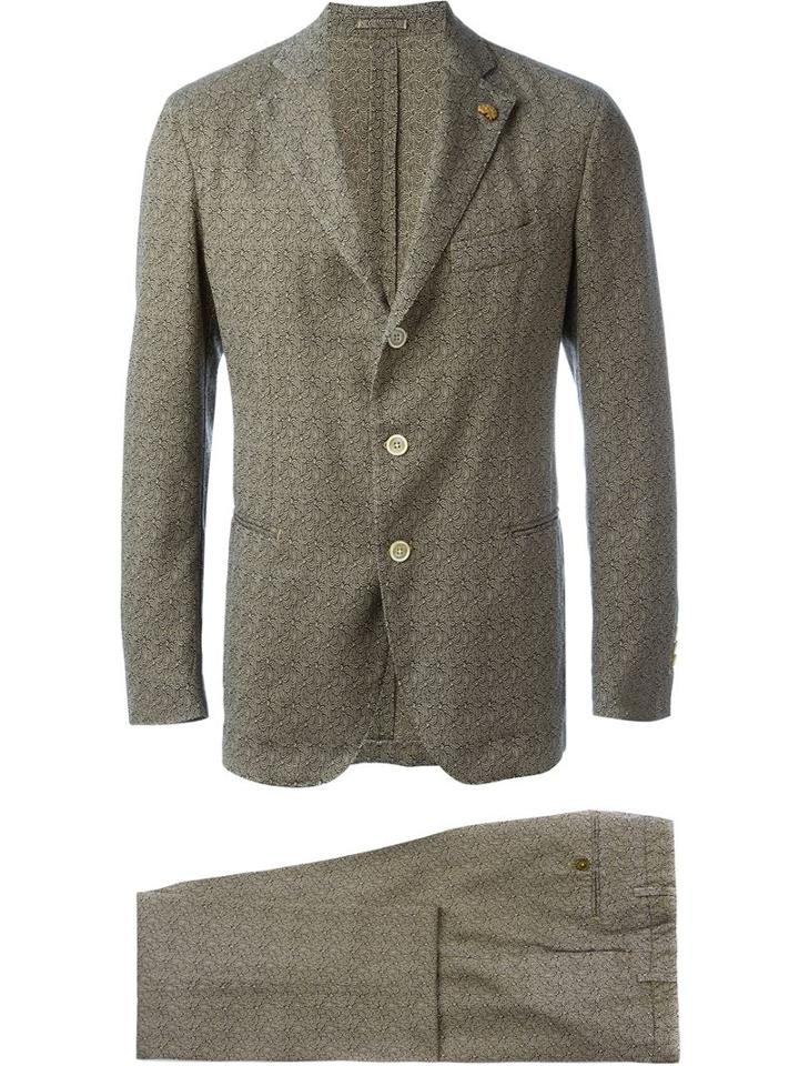 Gabriele Pasini Two-piece Suit, Men's, Size: 52, Nude/neutrals, Cotton/linen/flax/polyester/mohair