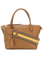 Prada Top Handles Tote Bag - Brown