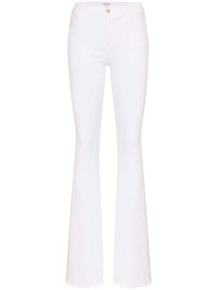 Frame Denim Le High Flare Jeans - White