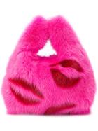 Simonetta Ravizza Mini Furrissima Lip Bag - Pink & Purple