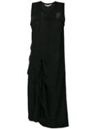 Comme Des Garçons Pre-owned Draped Sleeveless Dress - Black