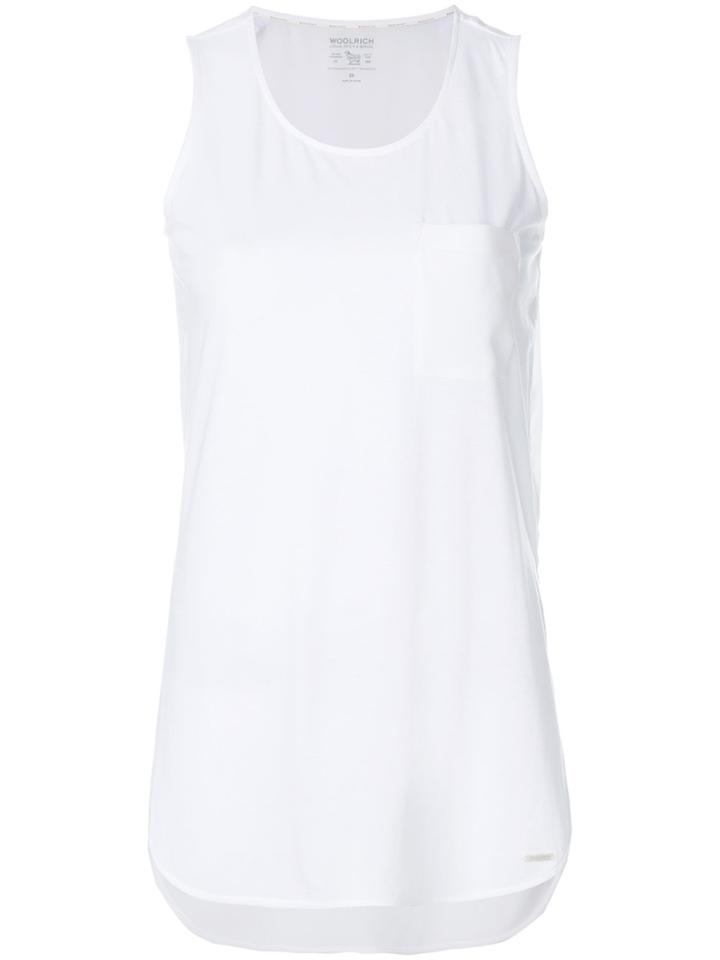 Woolrich Long-line Tank Top - White