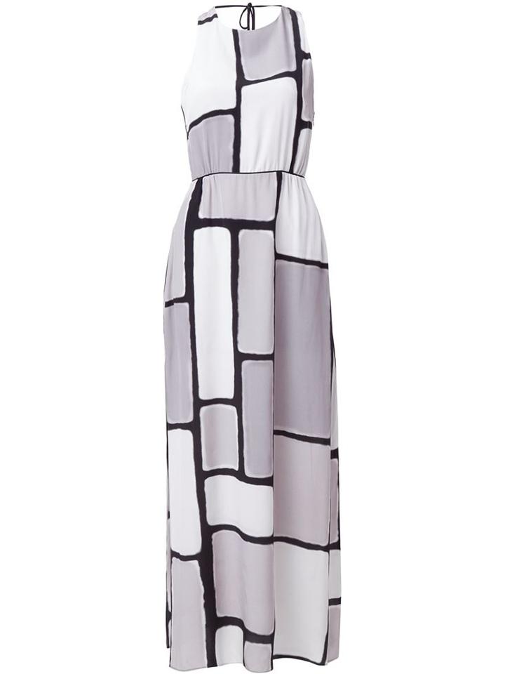Halston Heritage Geometric Print Dress