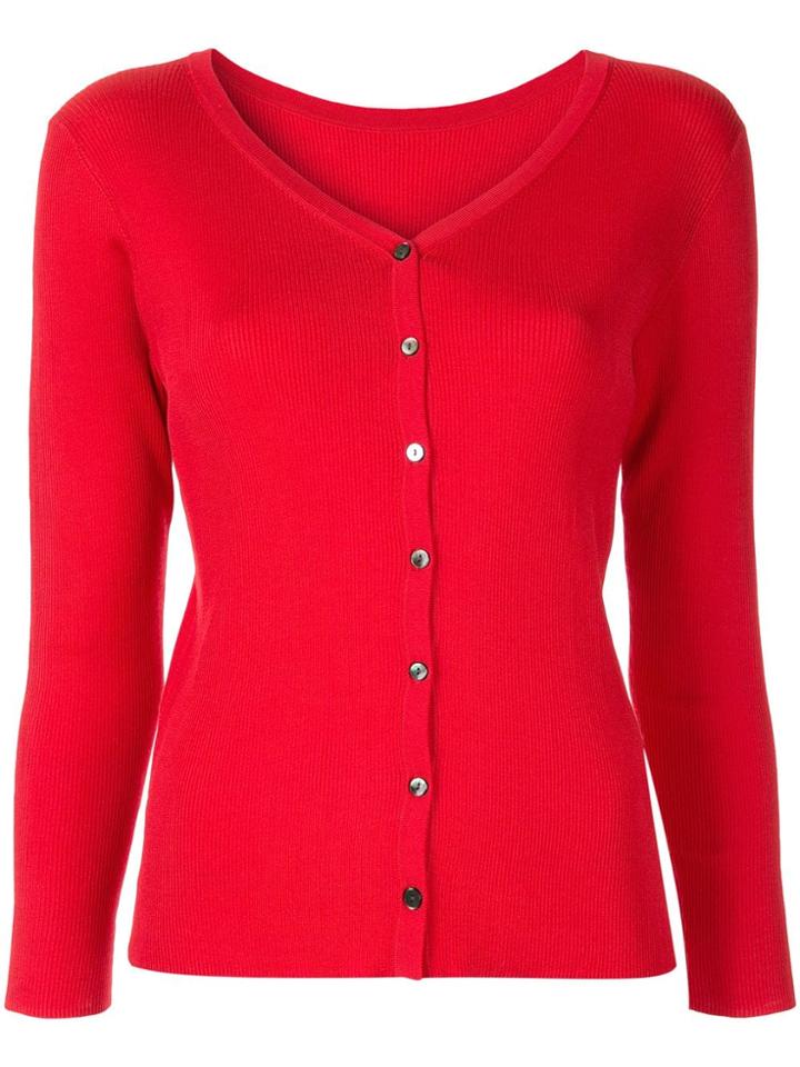 Ballsey Slim-fit Cardigan - Red