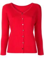 Ballsey Slim-fit Cardigan - Red