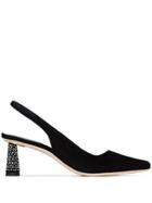 By Far Diana 55mm Slingback Pumps - Black