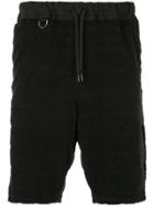 Roar Drawstring Waist Shorts - Black