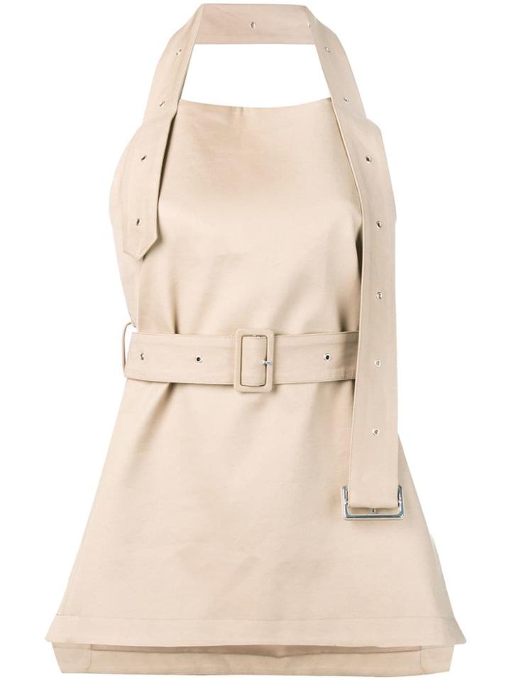 Rokh Belted Tank Top - Neutrals