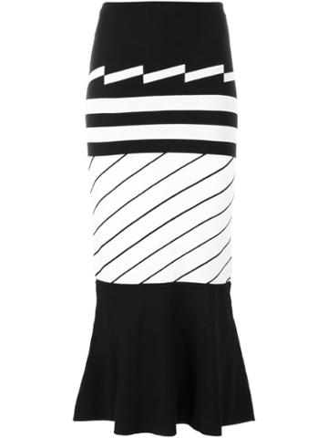 Preen By Thornton Bregazzi 'nev' Skirt, Women's, Size: Large, Black, Polyester/viscose