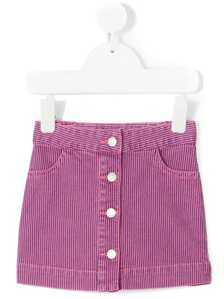 Knot - Earth Stripes Skirt - Kids - Cotton/spandex/elastane - 3 Yrs, Pink/purple