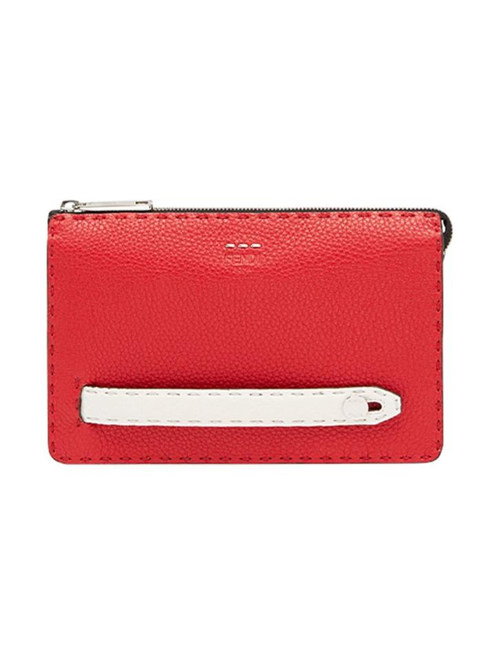 Fendi Slim Clutch Bag - Red