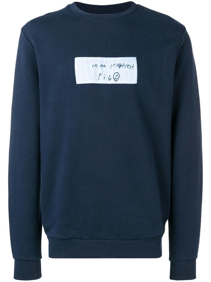 Dust Patchwork Sweatshirt - Blue