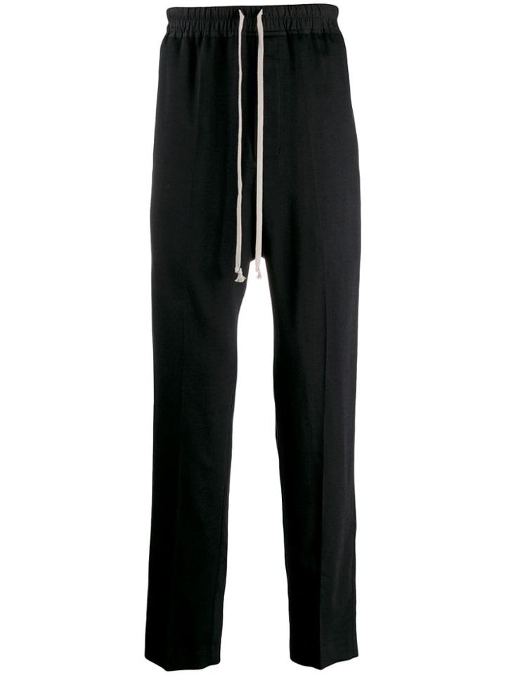 Rick Owens Drawstring Waist Trousers - Black