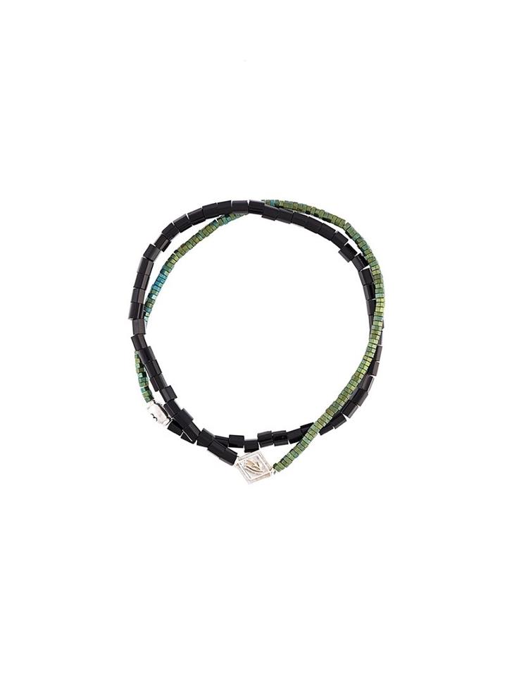 Luis Morais 'lozenge & Barrel' Bracelet, Men's, Black