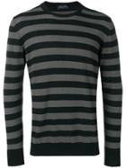 Roberto Collina Striped Knit Sweater - Grey