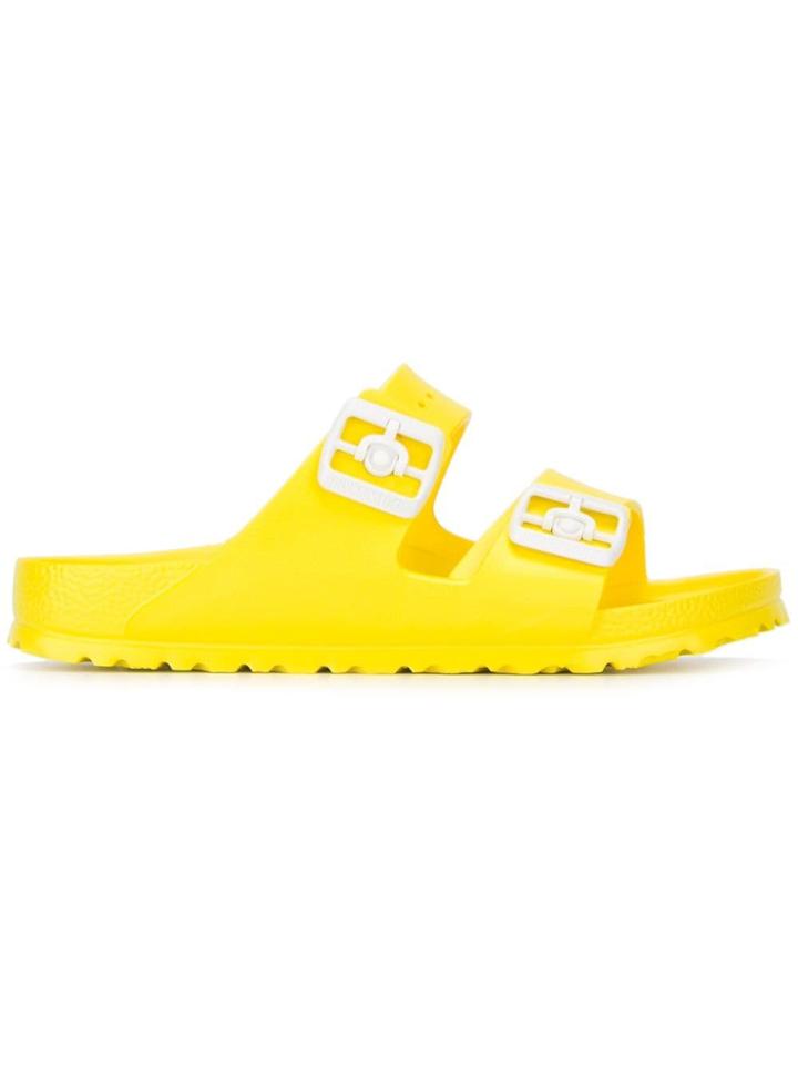 Birkenstock Rubber Slider Sandals - Yellow