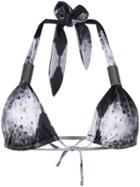 Mona - 'luna' Bikini Top - Women - Polyester/spandex/elastane - M, Women's, Black, Polyester/spandex/elastane